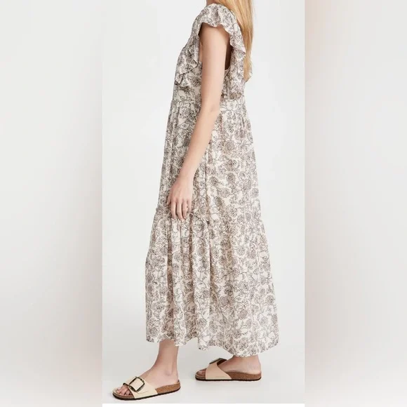⭐️SOLD⭐️NWT Free People Women's Bonita Printed Midi Dress - Picture 4 of 16